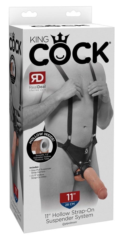 Pipedream Products King Cock 11 Hollow Strap On Suspender System Flesh