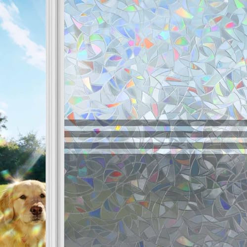 Película Decorativa para Ventanas Rainbow, Gris, 20x39 pulg miniatura 1