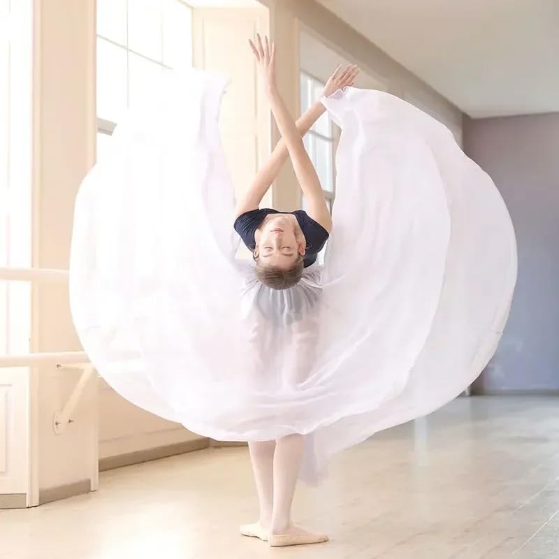 Gonnellino Danza Gonne da Ballo Lunghe in Chiffon for Donne, tutù, Ballerine, Abiti Lunghi, Abbigliamento da Ballo for Adulti, gonne Lunghe Elastiche for Ballare