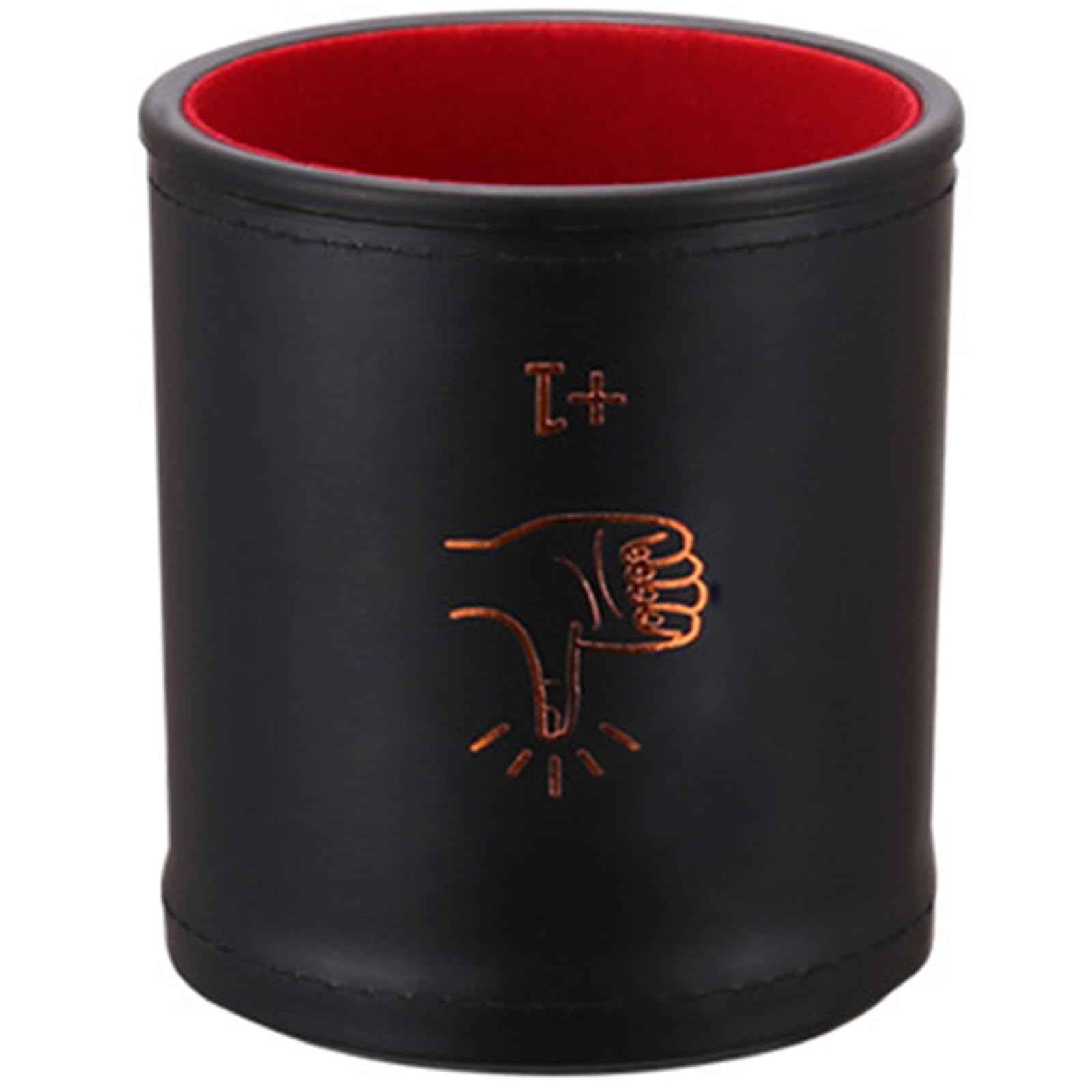 oringnat PU Leather Dices Cup Hand Pattern Dices Shaker Cup Quiet Shakings Entertainment Dices Bowl for Dices Board