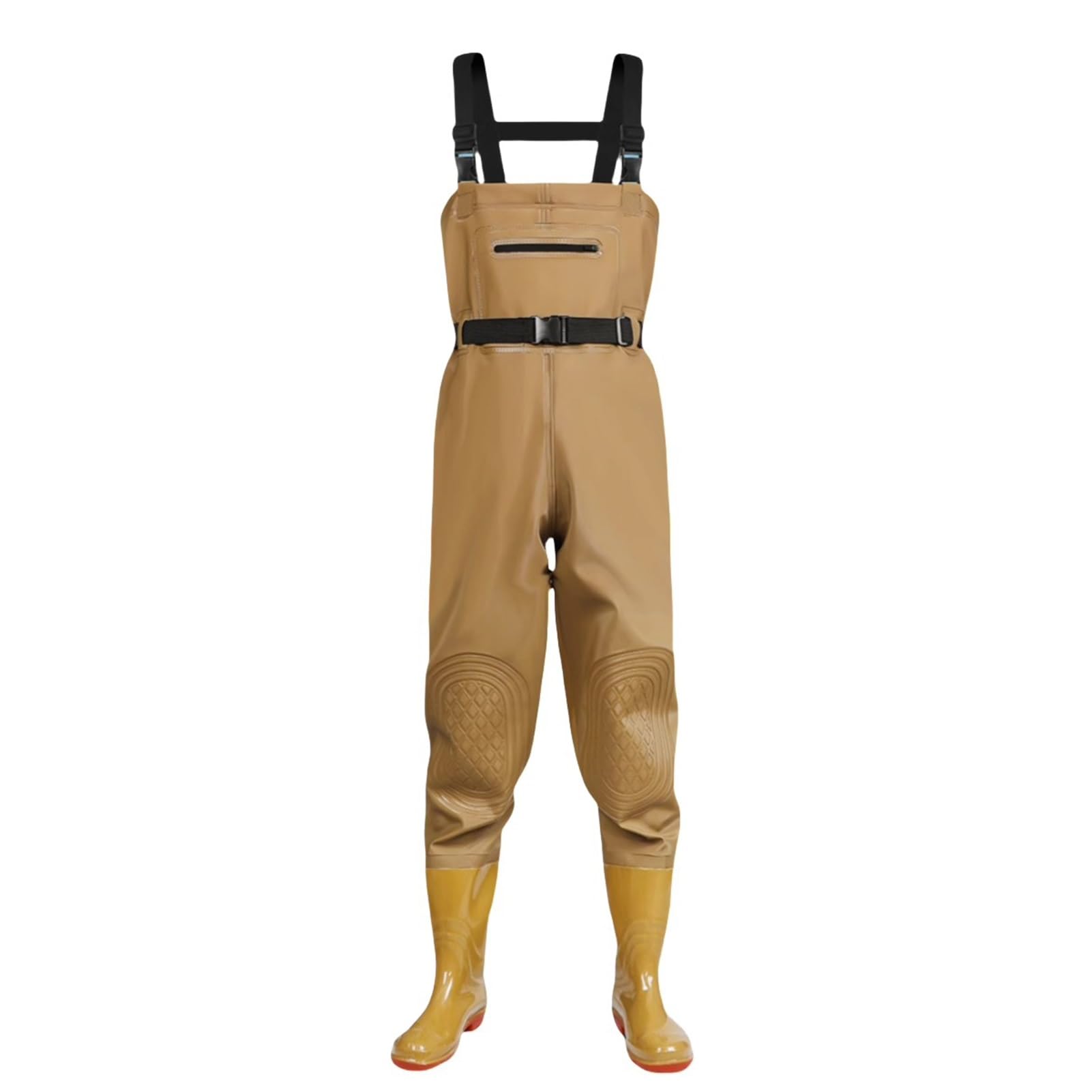 Watstiefel Wathosen für Herren und Damen im Freien, dicke Knieschutz-Angelstiefel für Waten, verstellbarer Hüftgurt