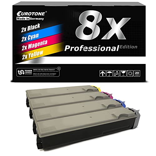 Toner compatible Olivetti D-Color P221 kit de 8 cartouches de remplacement TK540