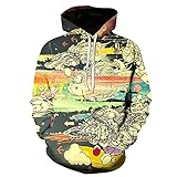 TEEZR Herren Sweatshirt Herren Sweatshirt Mantel Herren Hoodie Oversize Sweatshirt Herren Casual Kapuzen Sweatshirt Persönlichkeit Top