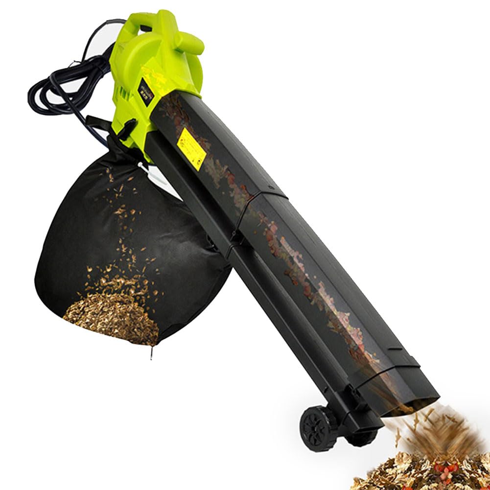 Home Essentials, Soplador/Aspirador/triturador de Hojas 3 en 1 de 3000 W con Bolsa recolectora de 40 L y relación de trituración de 16:1. Potente Herramienta para el Cuidado del cé
