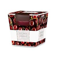 pajoma® Duftkerze, Wildkirsche - im satinierten Glas | 120g Wachsgewicht, Brenndauer: 25 Stunden, in edler Geschenkverpackung | Premium Qualität – Ansicht 4