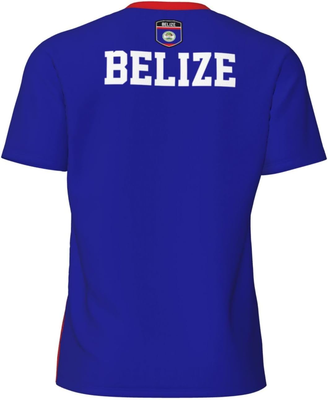 Belize Flag Grain Sports Jersey T-Shirt 3D Print for Running Cycling Soccer Tennis Fitness Fans Mesh Shirts