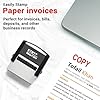 Copy Stamp, Copy Self Inking Stamp -Refillable Stampers for Office, Business, Accounting, Bookkeeping, Coding, Legal, Notary, Ordering, Inventory Stamps - Red Ink