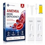 2 Pack Iron Deficiency Test Kit for Home Use, Easy Iron Level Check for Men, Women & Kids, Fast Results, Simple Self Testing Solution