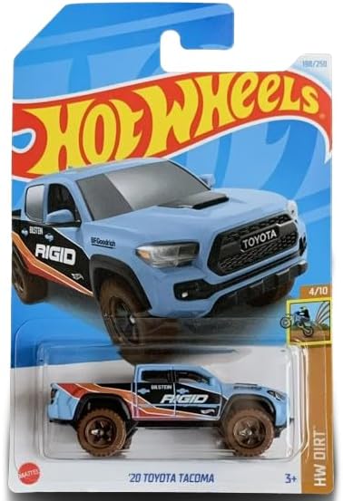 Hot Wheels 20 Toyota Tacoma, Blue, HW Dirt 4/10