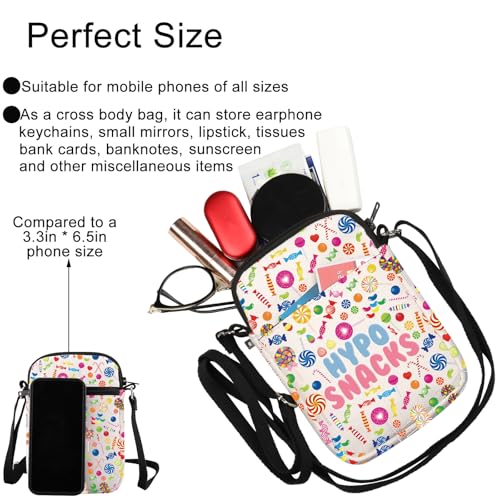 G2TUP Type 1 Diabetes Snack Crossbody Bag Hypo Snacks Gifts Emergency Snacks Kit Diabetes Insulin Shoulder Bag3