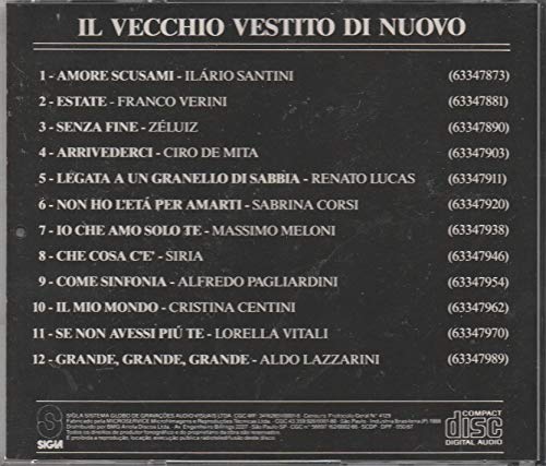Cd Il Vecchio Vestito Di Nuovo - 1988