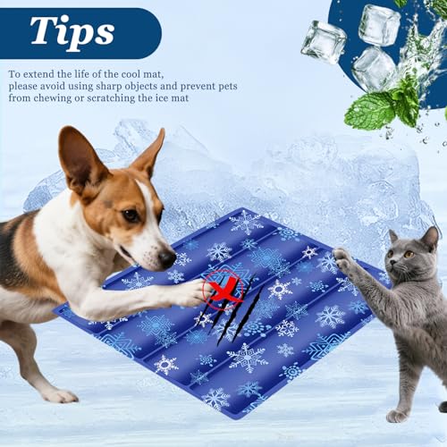 Tapete refrescante para animais de estimação 2025 para cães – 89,9 cm x 59,9 cm, tapete de cama anti