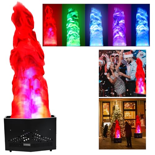 ROOMEDAL 1,5 m RGB Falso Fuoco Fiamma Luce con 36 LED 3-in-1 DMX Creativo Artificiale Simulato Fuoco Atmosfera Lampada per Stage DJ Party Illuminazione Halloween Nightclub Campfire Party