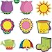 45 Pieces Colorful Spring Summer Mix Cut Outs Classroom Decoration Summer Kids Sunflower Cutouts with Glue Point Dots for Bulletin Board Classroom School Spring Summer Party Decoration, 5.9 x 5.9 Inch