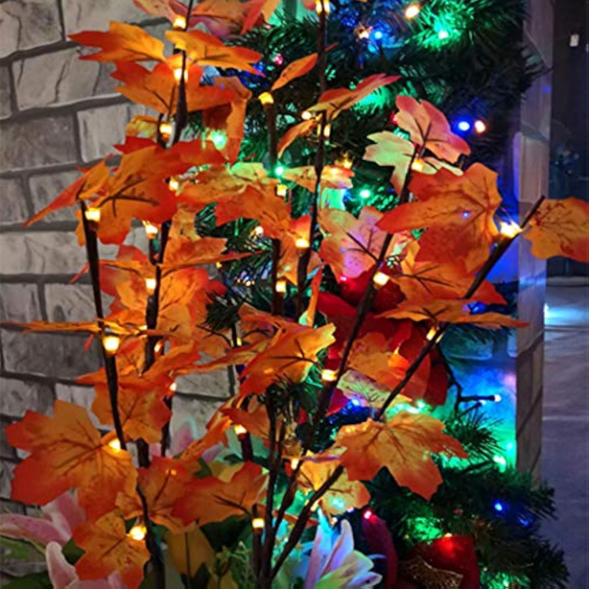 Realistic Maple Leaf Light Branch Artificial Maple Tree