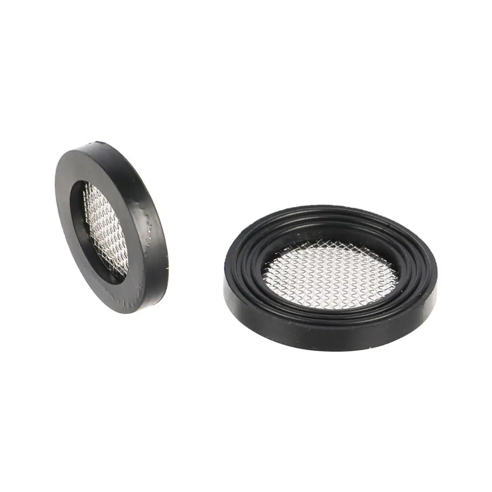 Podkładka węża z sitkiem 200 szt. Gumowa płaska uszczelka z uszczelką kranu z filtrem siatkowym 40(19mm Black 40 mesh)