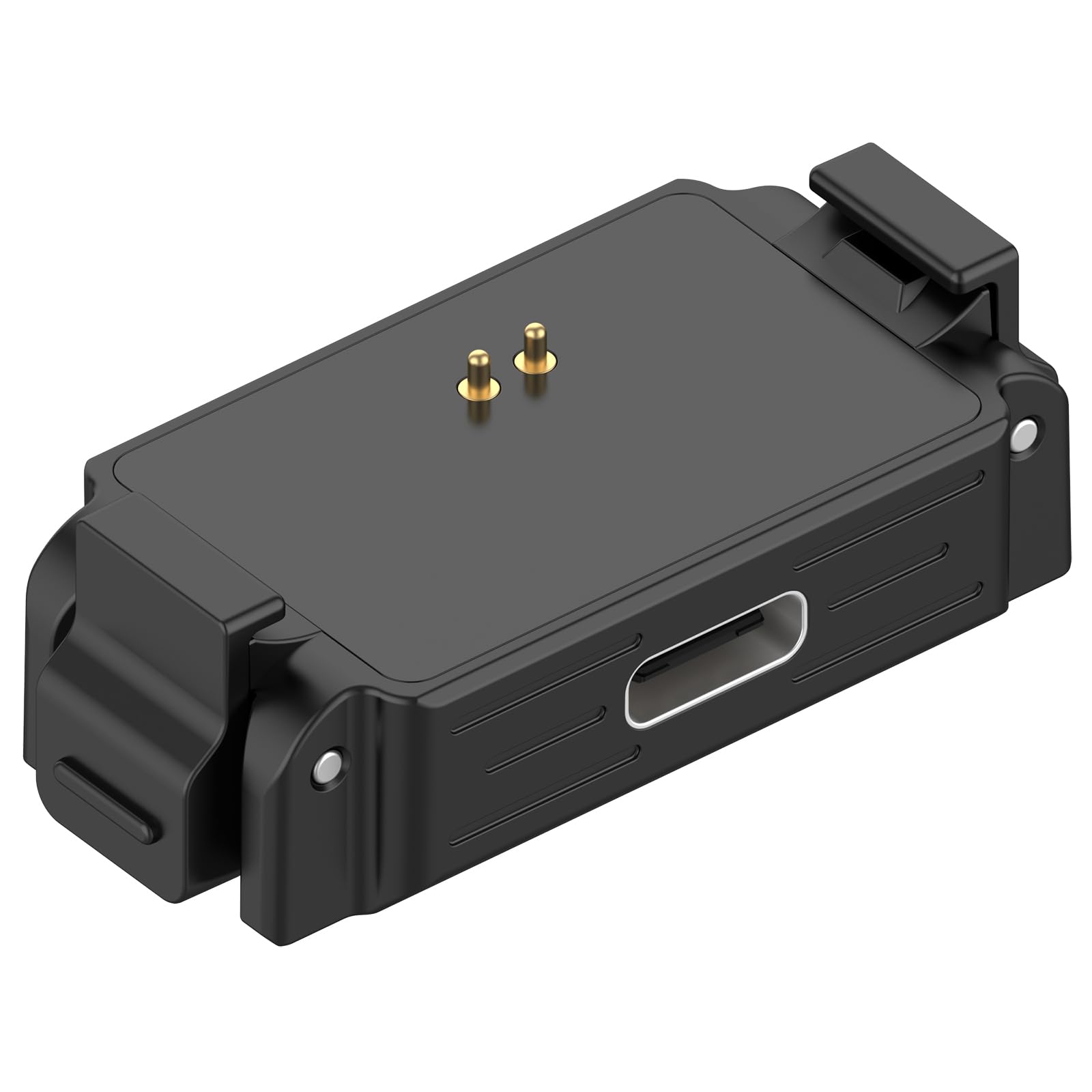LOKEKE Kompatybilny z podstawą adaptera DJI Action 6, ładowarka Quick Release, stacja ładująca, stojak kompatybilny z DJI Osmo Nano z portem USB typu C, stop cynku, bez kabla do ładowania