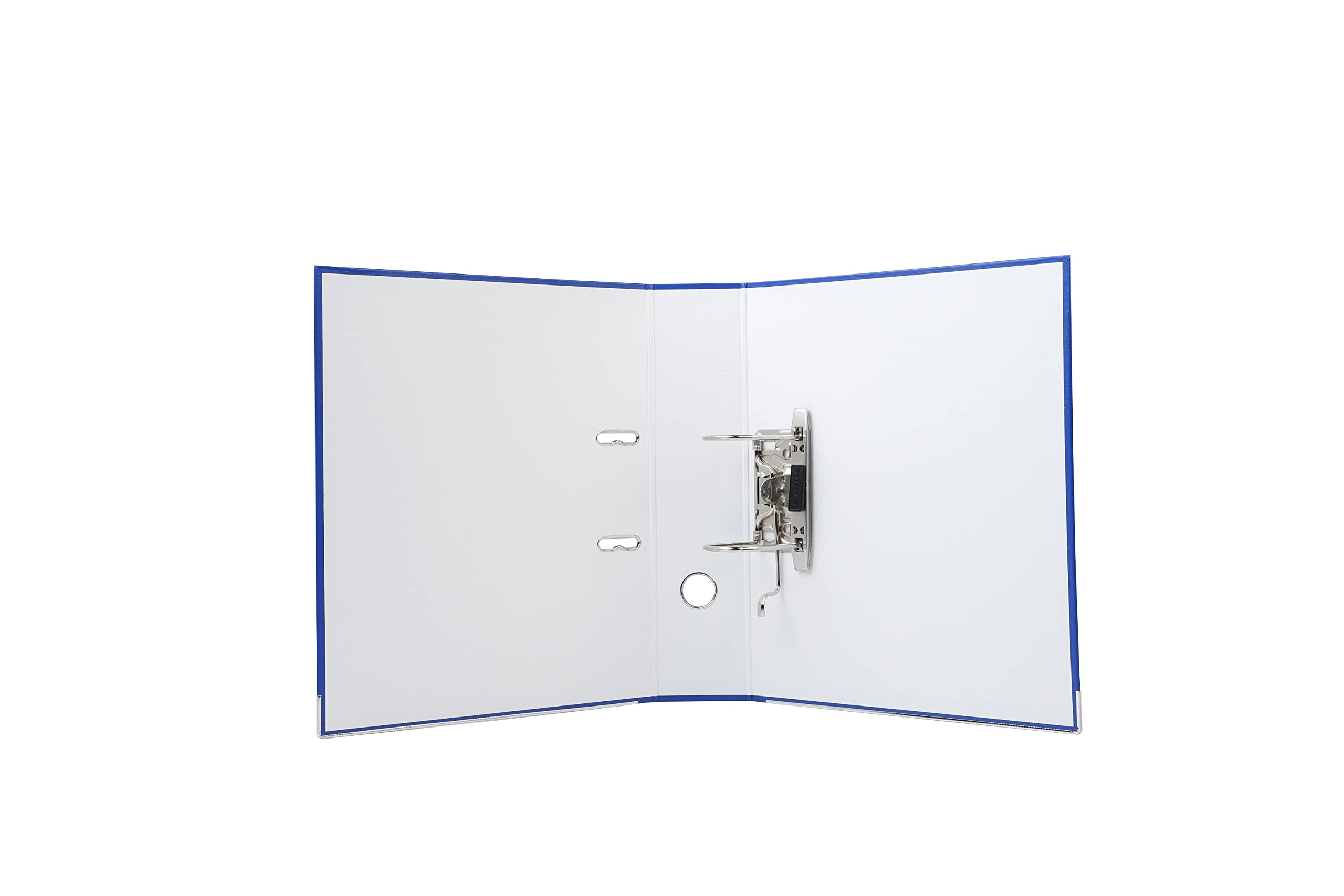 Exacompta - Réf. 918407B - Carton de 20 claseurs à levier A4 - Dos 80 mm - Mécanique 80 mm - Dimensions extérieures : 32 x 29 x 8 cm - Format à classer A4 - Coloris : Bleu