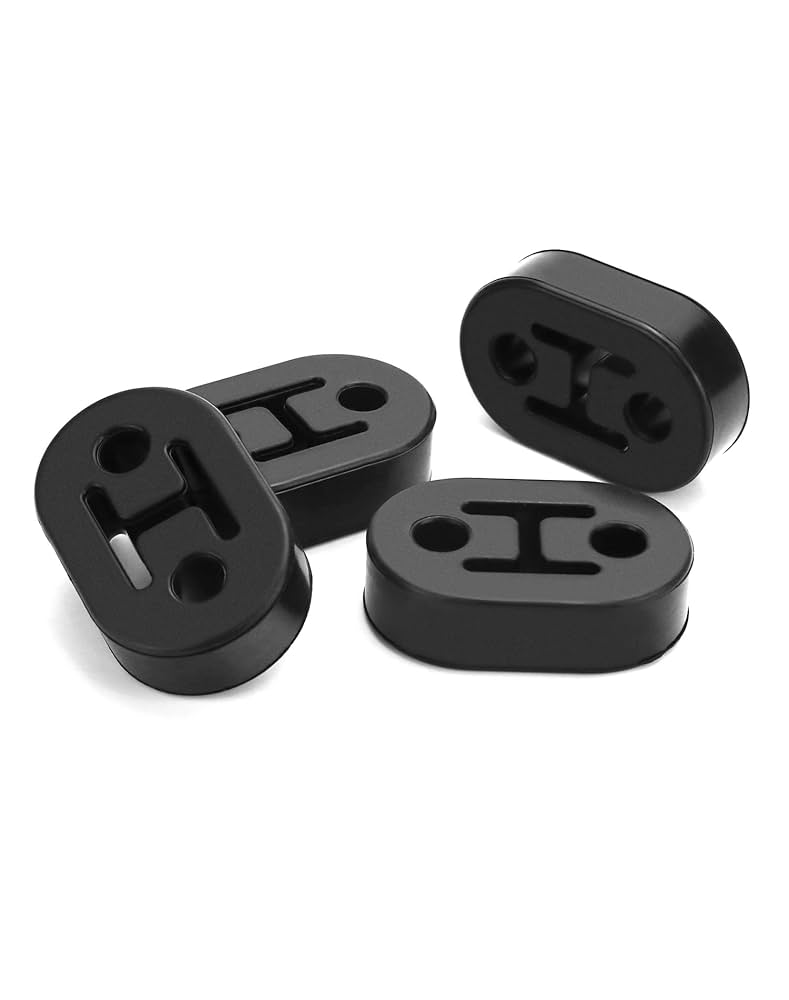 Bohaner 4PCS Universal Exhaust Rubber Mount Black Exhaust