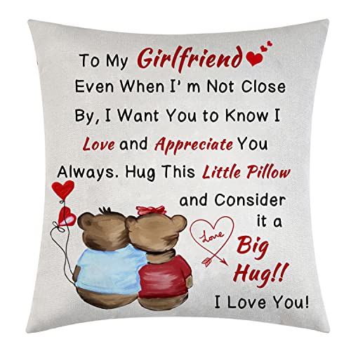 Didsbfsd Federa per cuscino con scritta "Full of Love", regalo per fidanzata, regalo di compleanno decorativo, regalo ideale per la tua ragazza dal fidanzato