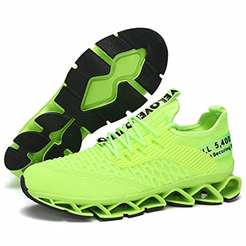 Image of Vooncosir Men's Fashion Sneakers Breathable Mesh Running Shoes Blade Non Slip Soft Sole Casual Athletic Walking Shoes
