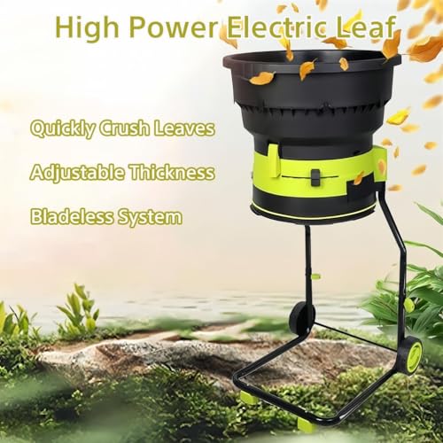 Trituradora de hojas de 2500W con tolva de 54cm y bolsa de residuos 7