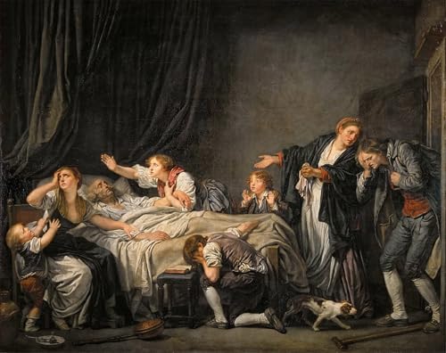 Tableaux Graffiti Art Mural Jean Baptiste Greuze poster peinture moderne décoration 60x90cm