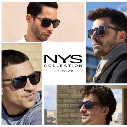 NYS Collection Premium Polarized Sunglasses - Lightweight Durable - HD Clarity - 80s Retro Style, 100% UV Protection3