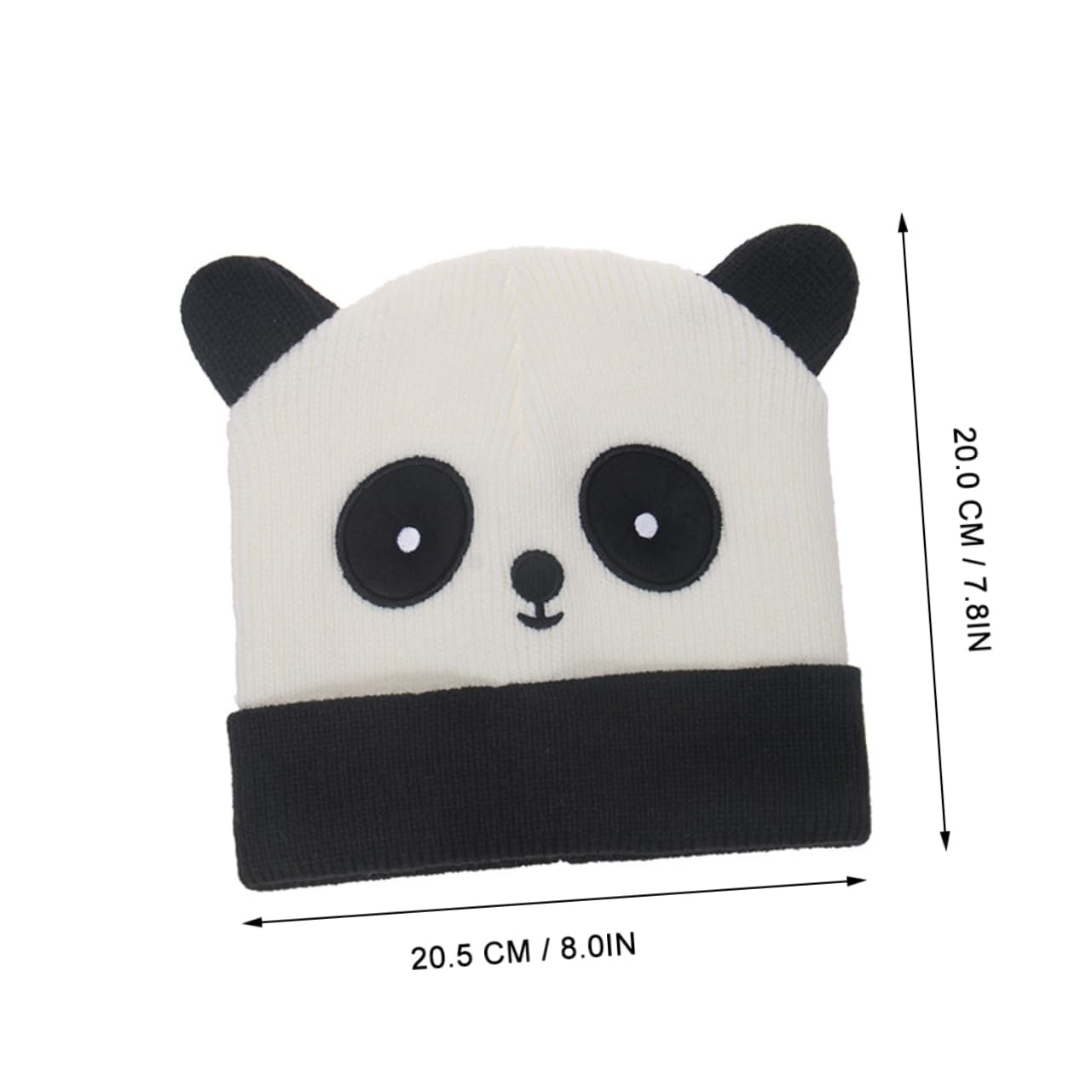BESPORTBLE Adorable Knitted Wool Beanie Fashionable Warm Hat for Casual Wear Cute Panda Design for Family Gatherings Parties and Everyday Use