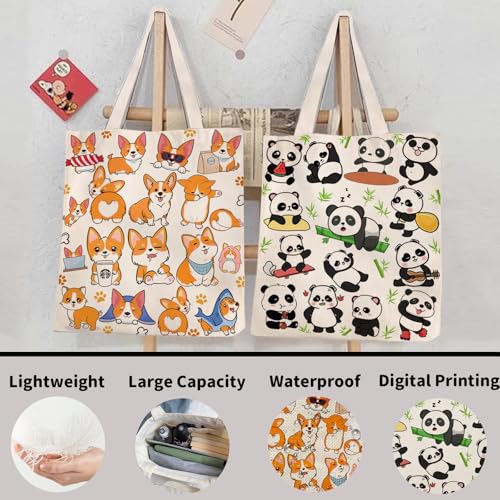 Image of DOOX Canvas Tote Bag for Women, Canvas Reusable | Gift /Shopping /Beach /Grocery Canvas Bag - Birthday & Christmas Gift for Women