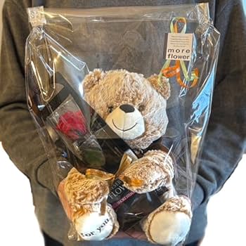 Amazon｜プリザーブドフラワー プリザードフラワー クマさんと