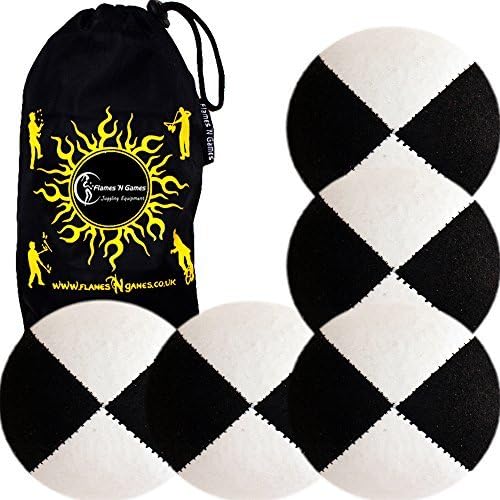 5x Pro Thud Juggling Balls (SUEDE) Professional Juggling Balls Set of 5