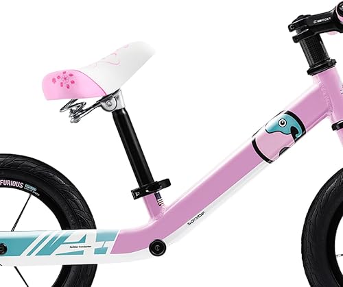 Miniatura 5 de Asiento ancho de bicicleta para niñas, cómodo asiento de bicicleta para niños, apto para bicicleta de montaña de 12, 14, 16, 18, 20 pulgadas