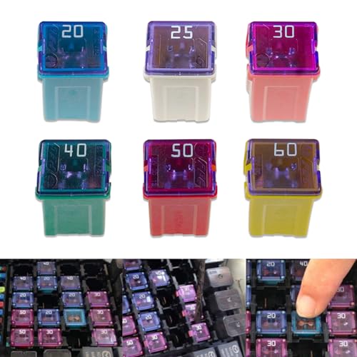 Flygun 6 PCS Car Fuse Combination Kit, 1.06" x 0.47"