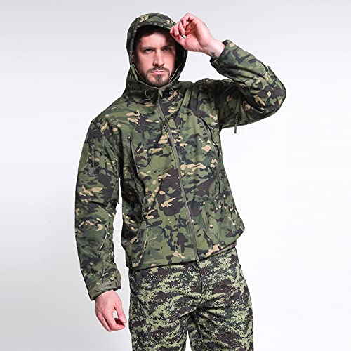 Chaqueta Rompeviento Militar Táctica para Hombre 3X-Large miniatura 4