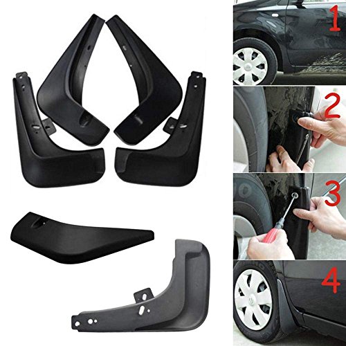 Image of Oshotto (O.E.M Fitting Cup Type) Mud Flap /Splash Guard Compatible with Renault LODGY (Set of 4)