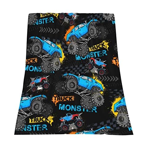 Monster Cartoon Truck Blanket by Bapcoku Cover