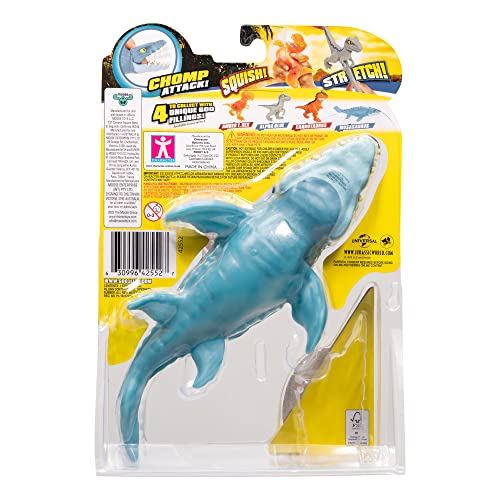 Heroes Of Goo Jit Zu Jurassic World Hero Pack, Mosasaurus, 4.5" Long - Stretchy, Squishy Dinosaur Figure With Chomp Attack Action And Unique Goo Filling. #TOP6