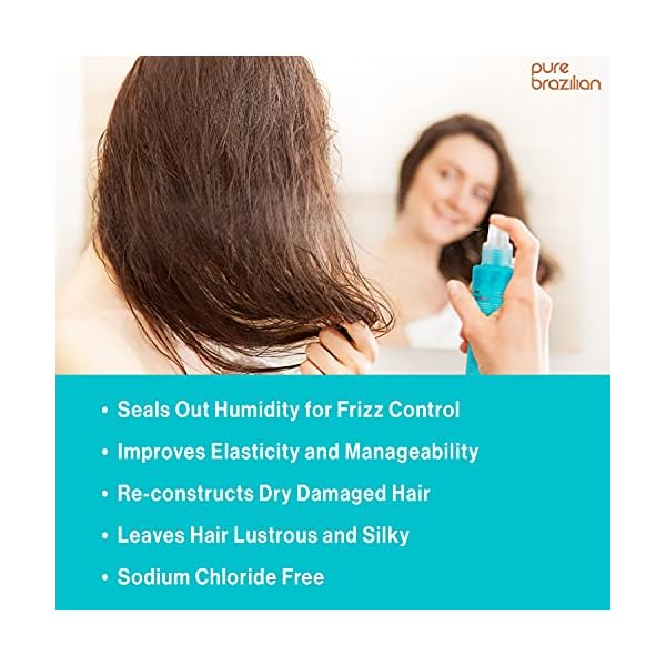 PURE BRAZILIAN Leave-in Conditioner - Nourishing Leave-in Hair Treatment Enriched With Keratin to Fortify and Strengthen Your Hair (6.78 Ounce / 200 Milliliter)