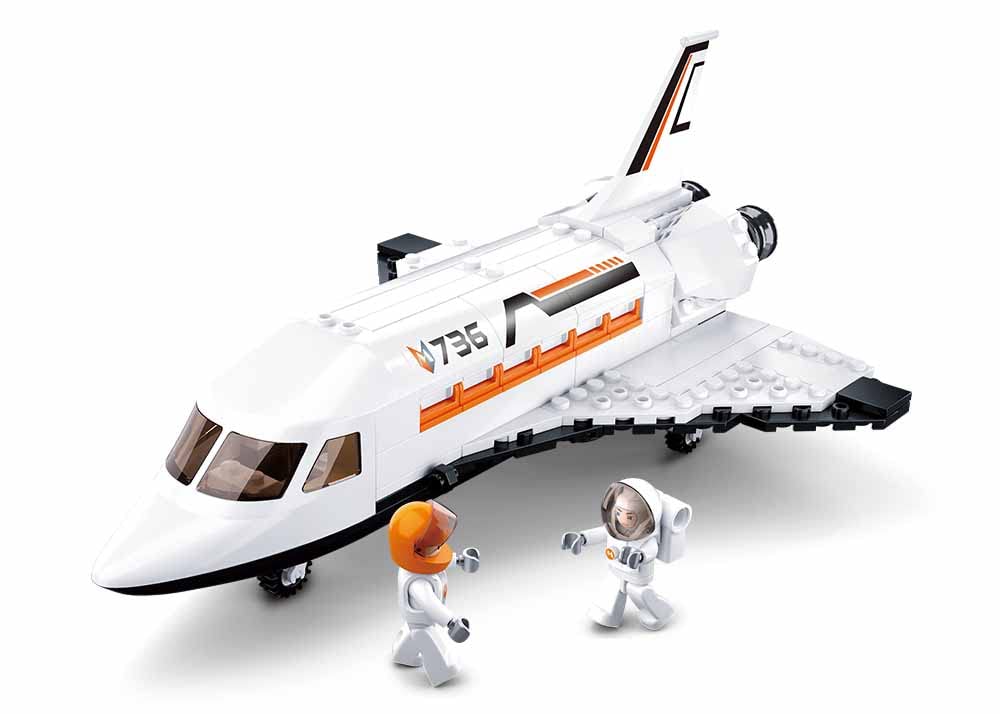 Nice Group Mattoncini M38-B0736 Costruzioni Space Shuttle mattoncini, 231 Pezzi, Multicolore