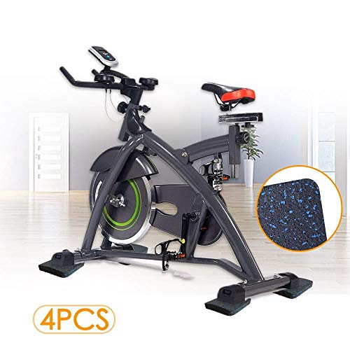 (4pcs) - Esteira de esteira bestxD, tapete de equipamento de exercicio com borracha de alta densidad