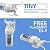 Frizzlife TD-9 Alkaline Remineralization Under Sink Inline Water Filter - Quick Twist Post Filter for RO Reverse Osmosis System, Reduce Chlorine, Adjust Taste & PH, Restore Essential Minerals