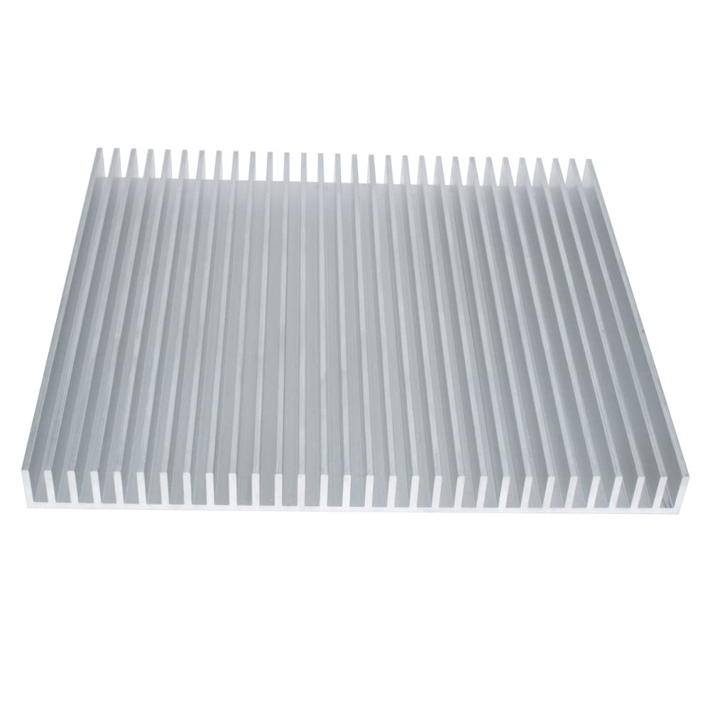 Dissipatore di calore in alluminio, grande, 220 x 200 x 18 mm, per chip LED, amplificatore di potenza LCD elettronico e dissipazione del calore