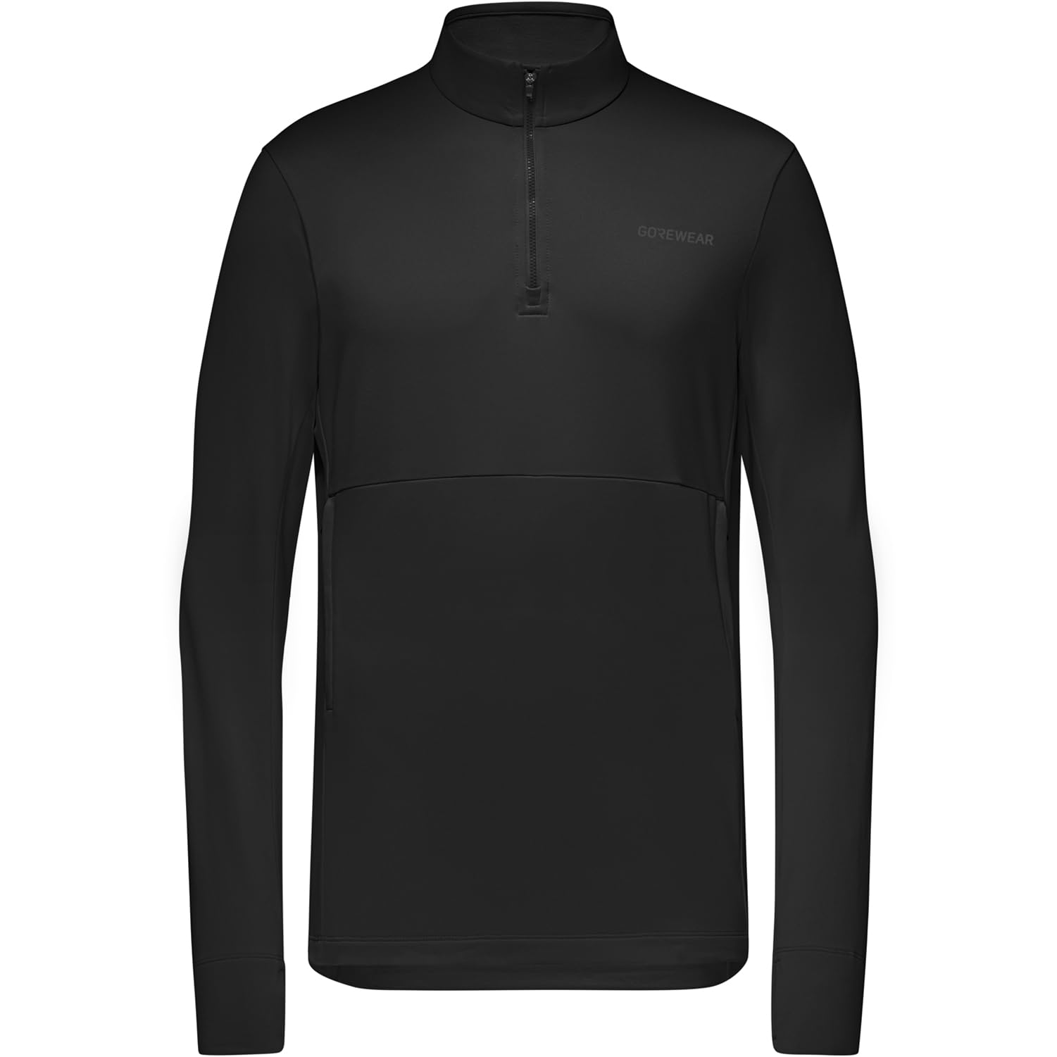 GOREWEAR Training Thermo 1/4-Zip Mens, Black, XXL