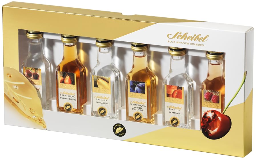 Scheibel Premium Diamanten | Miniaturen Geschenkset | 6 x 2cl.