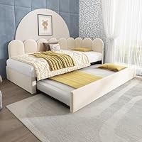 Merax 3ft Single Day Bed Pull out Trundle Bed for Children Adults for Living Room and Bedroom 90 X 190 cm