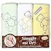 Teddy Bear Hooded Bath Towel Set, 3 Pack, Neutral, Frenchie Mini Couture