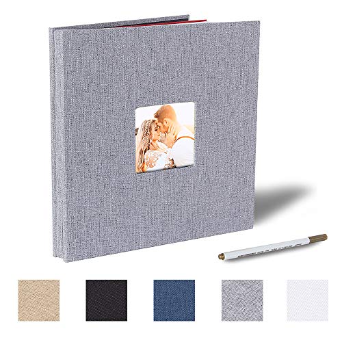 Self Adhesive Photo Album Magnetic Scrapbook Album 40 Magnetic Double Sided Pages Fabric