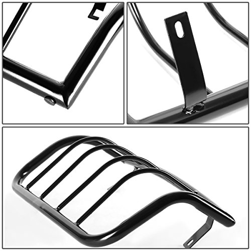 Compatible With Chevy Silverado/Gmc Sierra Gmt800 Pair Of Bolt-On Rear Tail Brake Light Guards (Black) #TOP3