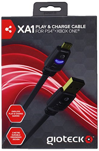 Preisvergleich Produktbild Ladekabel Gioteck XA1 Ladekabel PS4 & X-Box One Kontroller